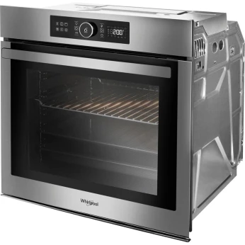 FOUR WHIRLPOOL ENCASTRABLE ÉLECTRIQUE VENTILÉ 6ÈME SENS 73L PYROLYSE AKZ9629IX INOX
