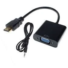 Adaptateur HDMI male To VGA Femlle plus Audio