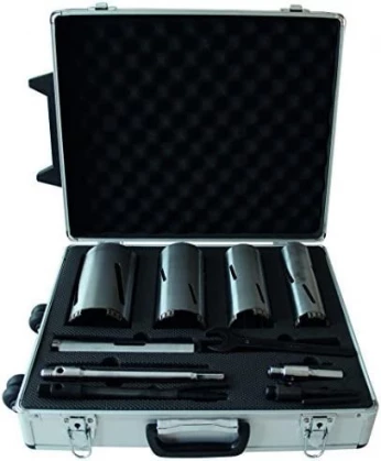 Leman VAL5200.05 Valise de 5 Couronnes diamantées pour perforateurs ø 32/52/68/82/102 mm M16