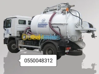 Camion Débouchage regards assainissement curage vidange
