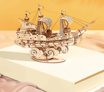 Puzzle en bois 3D de bateau diplomatique japonais