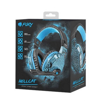 CASQUE GAMER RGB FURY HELLCAT AVEC FIL