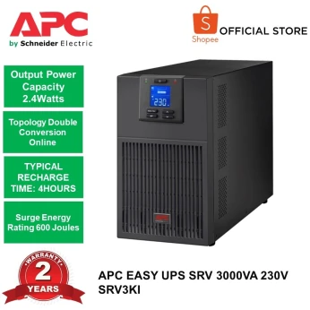 Onduleur APC SRV3KI 3KVA ON-LINE 3000VA 2400W