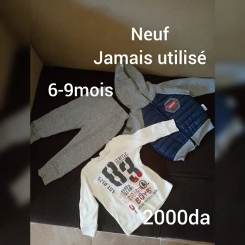 lot de vêtements pour garçon de 6 a 9 mois