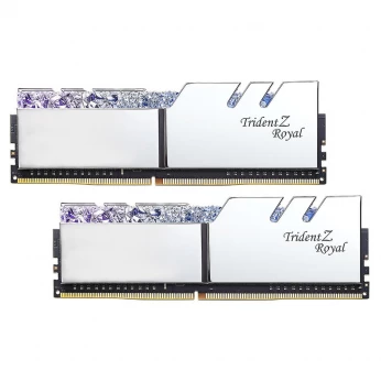Kit Ram G Skill Trident Z Royal 32 Go (2x16 Go) DDR4 3600 MHz CL18 - Argent - Silver