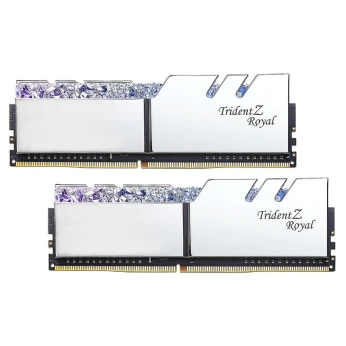 Kit Ram G Skill Trident Z Royal 16 Go (2x 8 Go) DDR4 3600 MHz CL18 - Argent - Silver