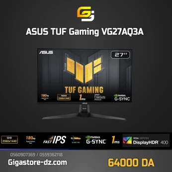 ASUS 27" LED - VG27AQ3A 2k 1 ms 16/9 Fast IPS 180 Hz HDR10 - FreeSync Premium / G-Sync