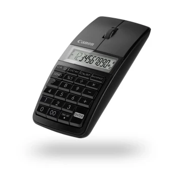 CANON X MARK I : UNE SOURIS SLIM SANS FIL AVEC CALCULATRICE INTEGRE AVEC PAVE NUMERIQUE 3 en 1 Noir