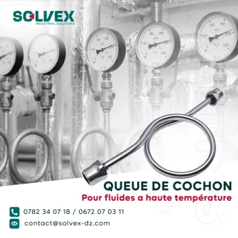 Queue de cochon pour fluides à haute température