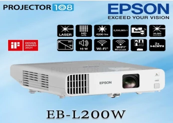 Epson EB-L200W professionnels 3LCD LASER 4200 lumens WXGA (1280 x 800)Miracast Wi-Fi 30,000 hours