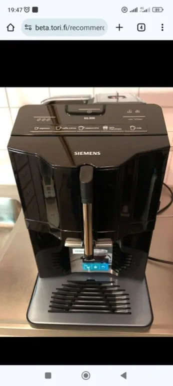 MACHINE A CAFE BROYEURS Expresso DIGITAL CAPPUCCINO SIEMENS EQ300 15 BARS