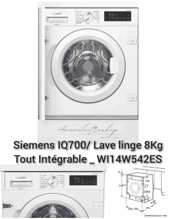 Lave linge Encastrable/ Bosch & Siemens & Whirpool