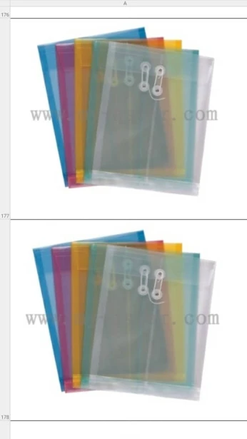 Pochette en plastique