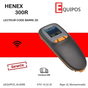 LECTEUR CODE BARRE DOUCHETTE SANS FIL AVEC AFFICHEUR HENEX 300R