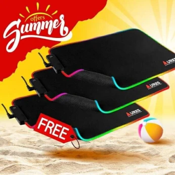 SUMMER OFFER - Tapis de souris AURES SANDS MP20L RGB (ACHETEZ-EN 2, OBTENEZ-EN 1 GRATUIT)