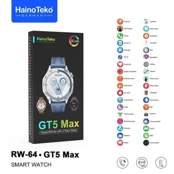 MONTRE HAINO TEKO GERMANY GT5 Max RW-64 AVEC 03 BRACELETS DIFFERENT