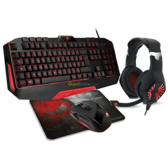 CLAVIER+SOURIS+CASQUE+TAPIS SPIRIT OF GAMER PRO MKH3 SOG-4IN1 3200/RETRO ECLAIRAGE