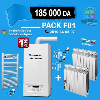 Pack chaudiere murale F1/F2/F3/F4/F5/F6/F7 Beretta Riello Junkers