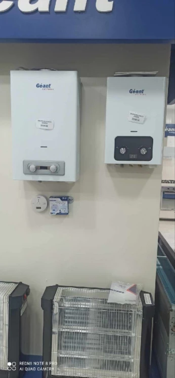 Chauffe bain a gaz geant 6L 10L avec détecteur de CO