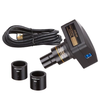 Caméra de microscope AmScope 16MP USB 3.0 CMOS à monture C couleur avec objectif de réduction