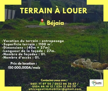 Location Terrain Bejaia Bejaia