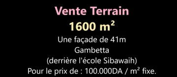 Vente Terrain Oran Oran