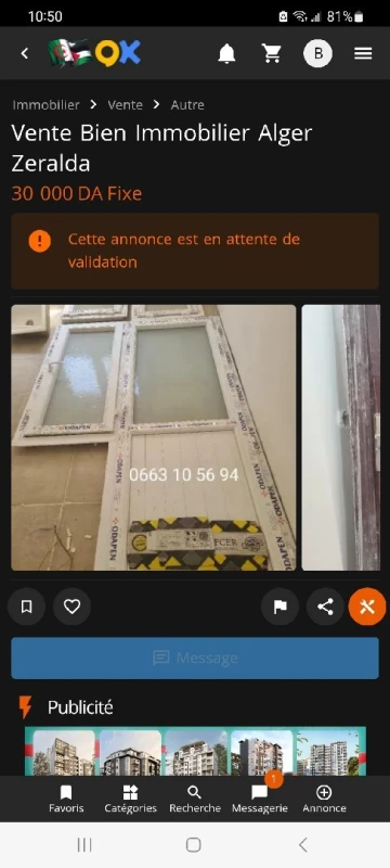 Vente bien immobilier Alger Zeralda 3