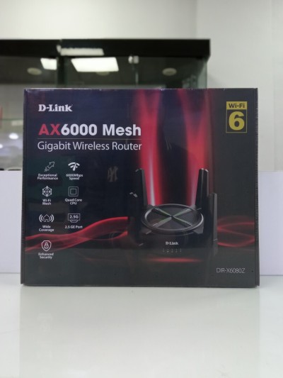 ROUTEUR D-LINK DUAL-BAND AX6000 WI-FI 6 DIR-X6080Z