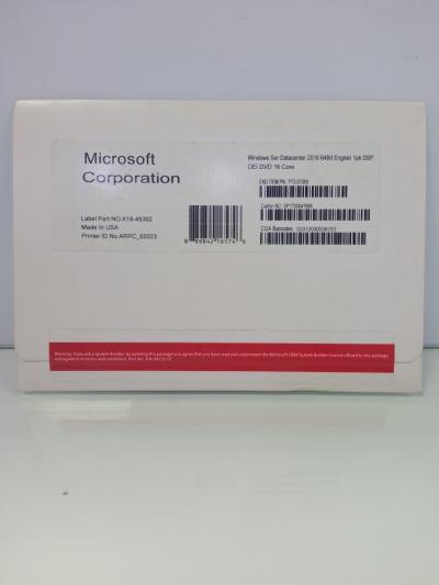 MICROSOFT WINDOWS SERVER DATACENTER 2016 COFFRET