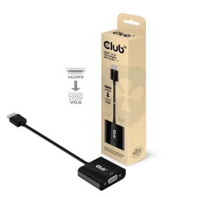 CABLE CLUB 3D CAC-1302 - HDMI 1.4 MALE TO VGA FEMALE ACTIVE ADAPTER WITH AUDIO
