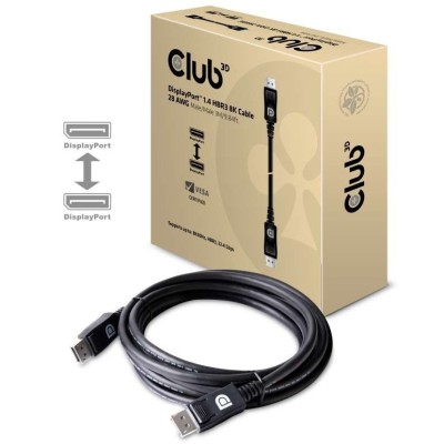 CABLE CLUB 3D CAC-1060 - DISPLAYPORT 1.4 HBR3 CABLE MALE / MALE 3 METERS /9.84FT