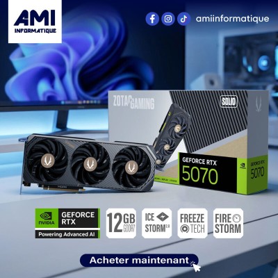 ZOTAC GAMING GeForce RTX 5070 SOLID OC  12GB GDDR7