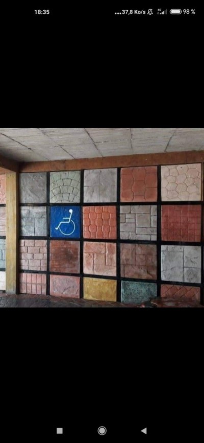 Béton imprimé et résine époxy