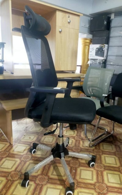 Chaise Opérateur Etoile Chromé Filet Lambert NOIR Ref : D07