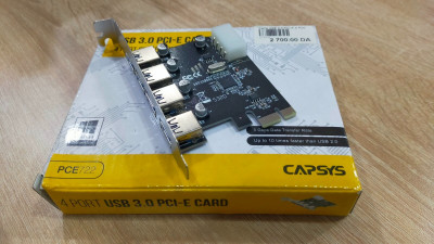 Carte USB 3.0 PCI-E 4 Port -PCE 722