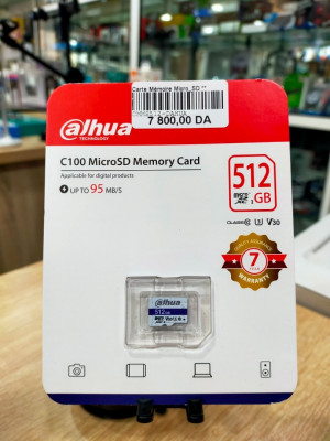 Carte Mémoire Micro_SD ** 512GB** Class 10 DAHUA