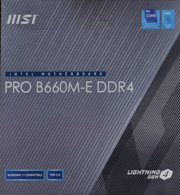 Carte mère MSI PRO B660M-E  LGA1700 (12Gen)