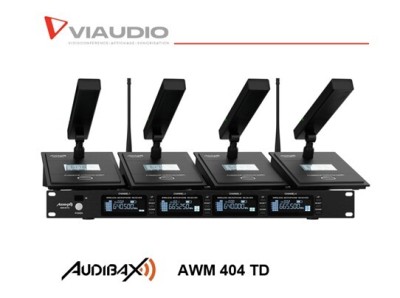 Système sans Fil Microphone de conférence AUDIBAX AWM 404 TD