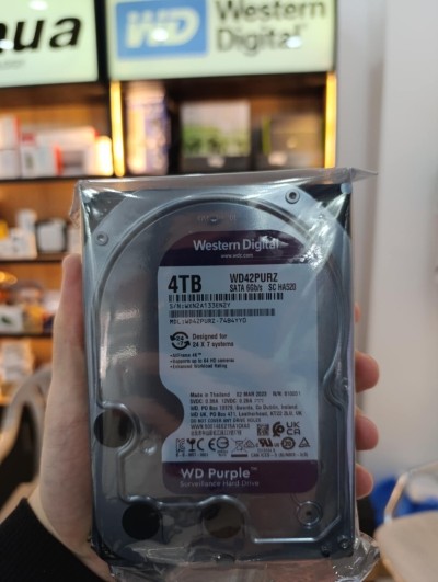DISQUE DUR INTERNE WESTERNE DIGITAL PURPEL 4 TB ORIGINAL
