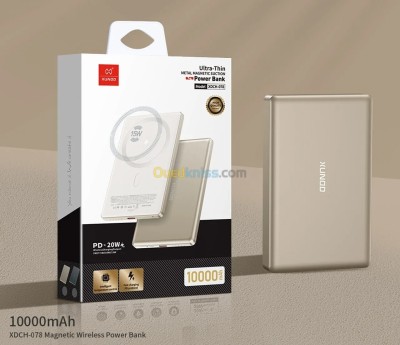 XUNDO POWER BANK 10000MAH/20W - 15W WIRELESS 