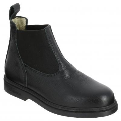 FOUGANZA Boots équitation cuir Enfant - Classic noires