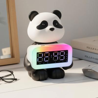 Enceinte Bluetooth Panda 2en1 Réveil LED Numérique RGB et Son Clair