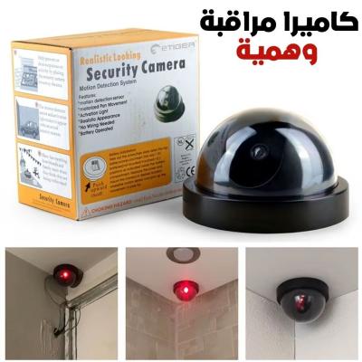 Caméra Factice de Surveillance Dôme avec LED Clignotante  كاميرا مراقبة وهمية مع ضوء