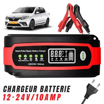 Chargeur Automatique de Batterie 12V pour Voiture 10A