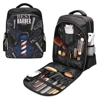 Sac à dos Coiffeur avec Support pour Outils Professionnels et Tondeuses