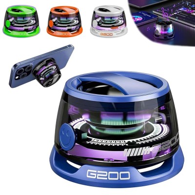 Enceinte Bluetooth Portable G200 - Design Magnétique avec Éclairage LED RVB