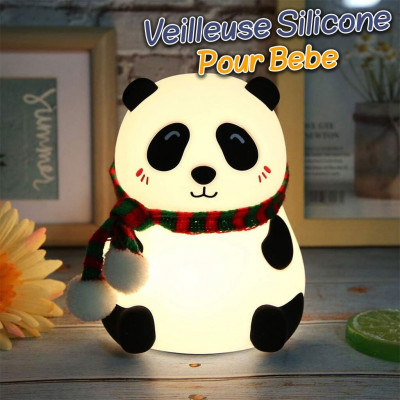 accessoires-electroniques-veilleuse-forme-de-panda-silicone-rechargeable-pour-bebe-blida-algerie