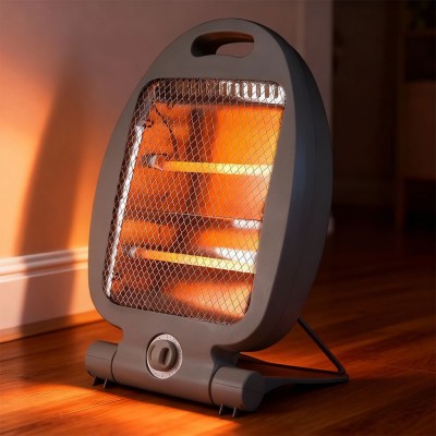 Radiateur Quartz 800W 2 Modes de Chauffage avec Interrupteur de Sécurité