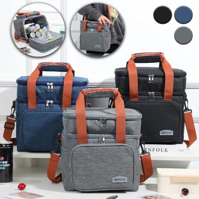 Sac à Lunch Double Couche  Grande Capacité et Style Pratique au Quotidien