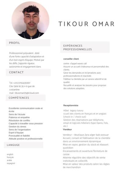 tourisme-gastronomie-receptionist-hotel-ain-naadja-alger-algerie
